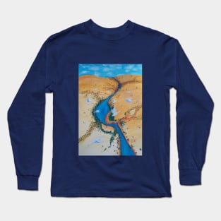 Bird's Eye View over Australia Long Sleeve T-Shirt